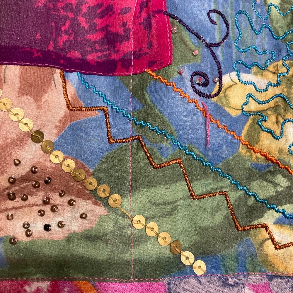 Chico's Multicolor Patchwork Style Blazer. - image 3